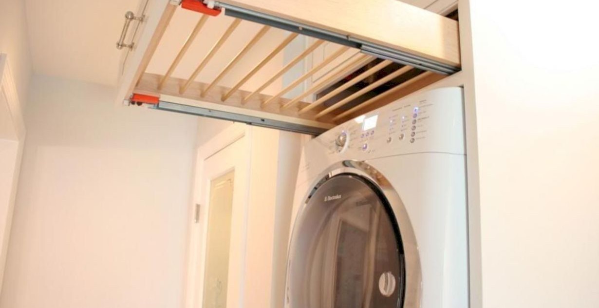 Is it possible to place a dryer in a confined space?