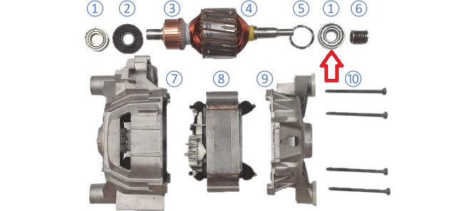 problem s ležajem motora