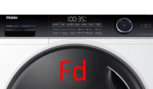 Error code Fd in Haier washing machines and dryers