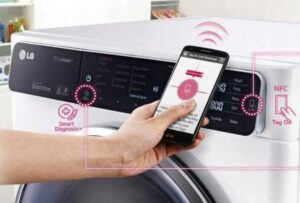 Comment utiliser la fonction Tag on dans une machine à laver LG ?