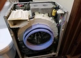 Disassembling the Haier washing machine