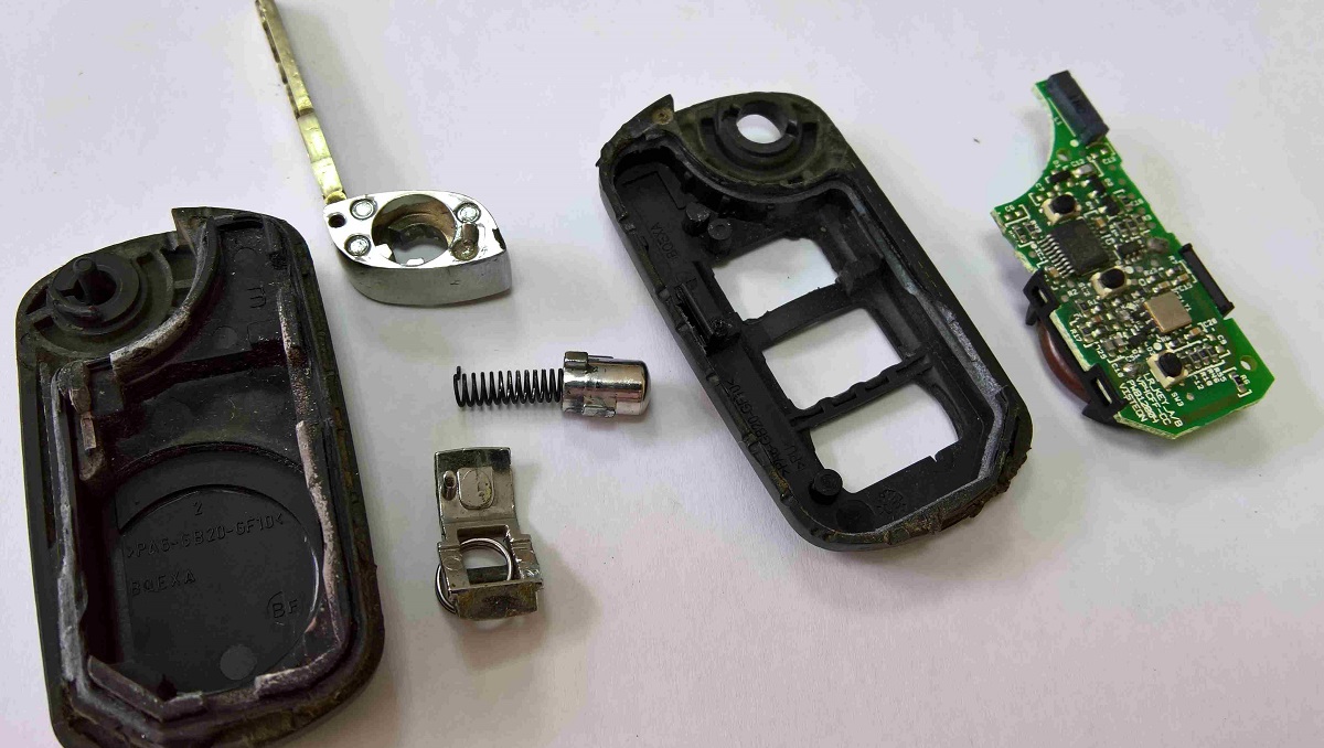 disassembled washing machine key