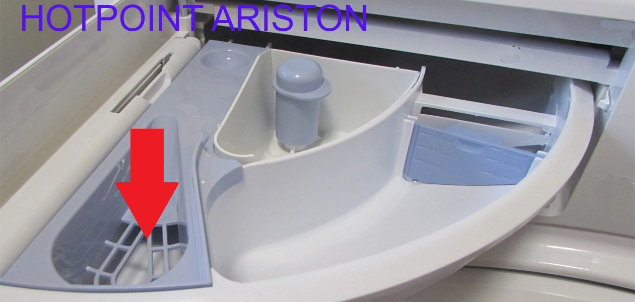 compartment for rinse aid in a Hotpoint-Ariston washing machine