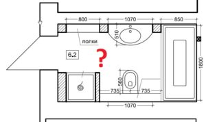 Kā dzīvokļa plānā ir norādīta veļas mašīna?