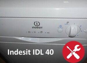 Pagkasira ng makinang panghugas Indesit IDL 40