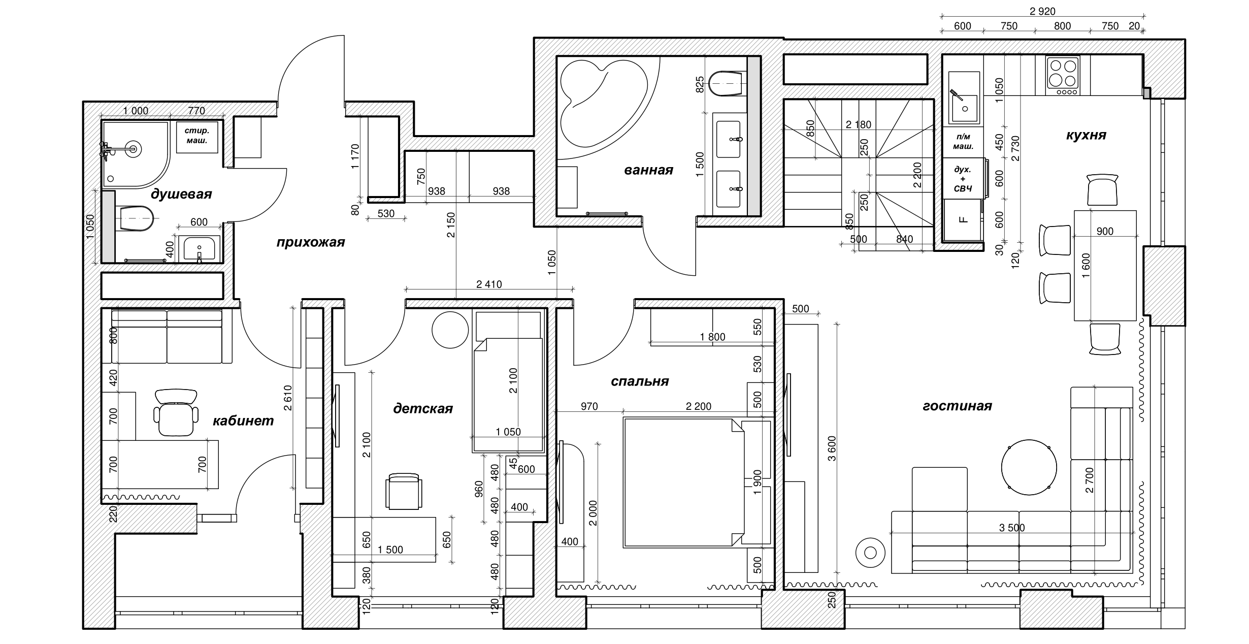 afgewerkt appartementenplan