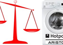 Magkano ang timbang ng isang washing machine ng Ariston?