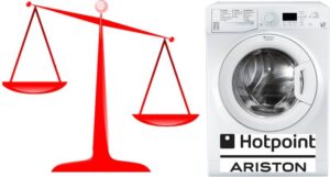 Hoeveel weegt een Ariston-wasmachine?