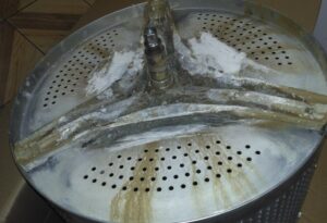 How to remove rust from a washing machine drum