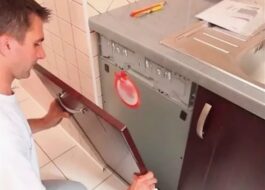 How to remove the front from a dishwasher