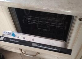 How to install a front on an Electrolux dishwasher