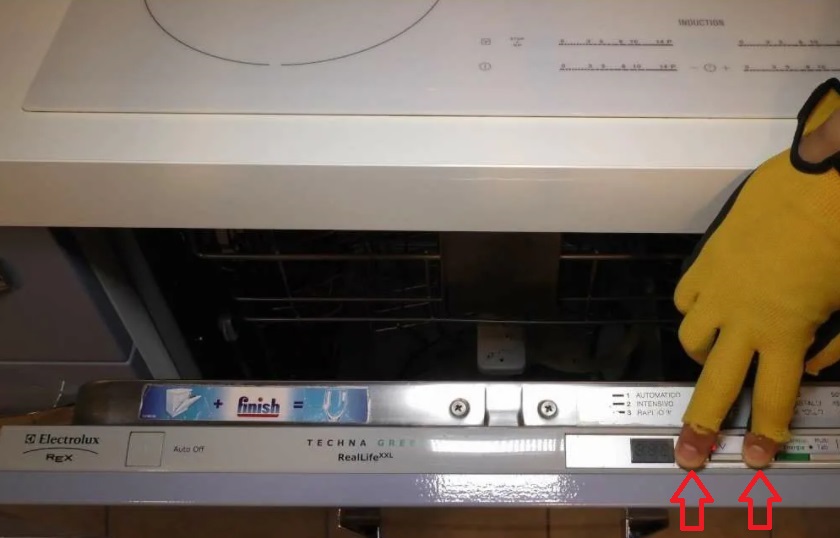 Pag-reset ng Electrolux dishwasher