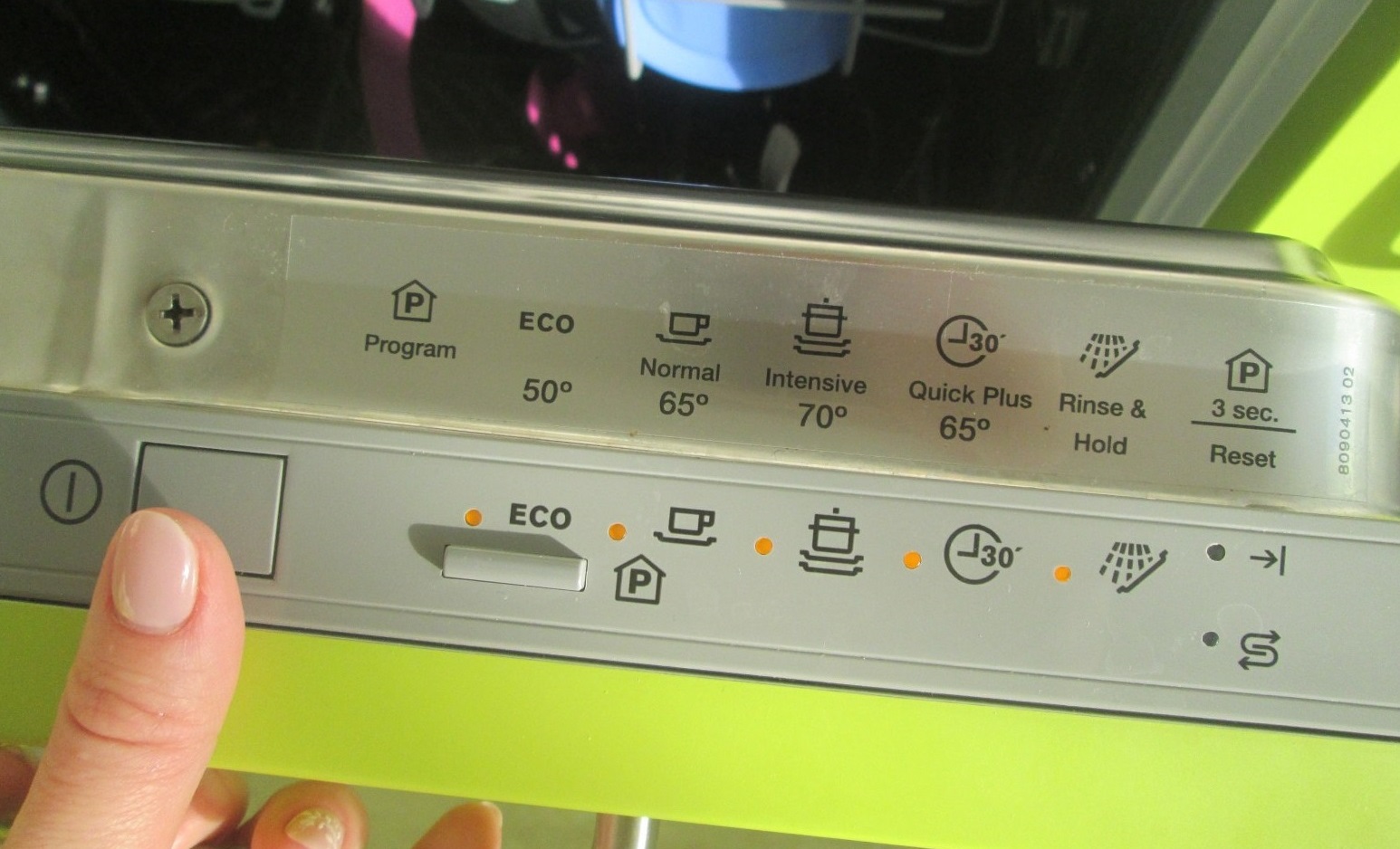 โปรแกรมเครื่องล้างจานของ Electrolux