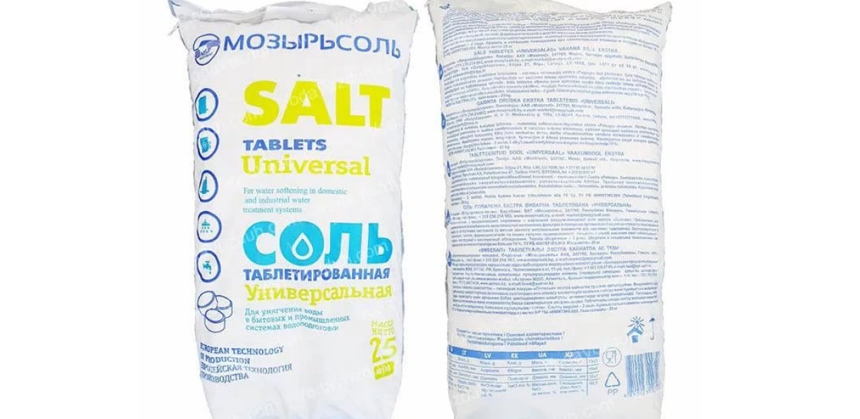 pastilhas de sal Mozyrsalt