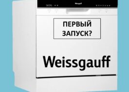 First launch of Weissgauff dishwasher