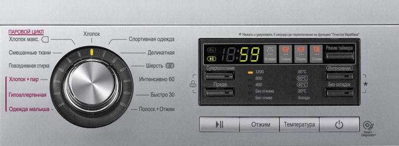 LG F1296HDS4 control panel