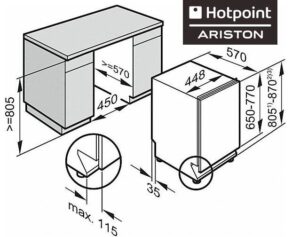 Como instalar uma máquina de lavar louça Hotpoint-Ariston