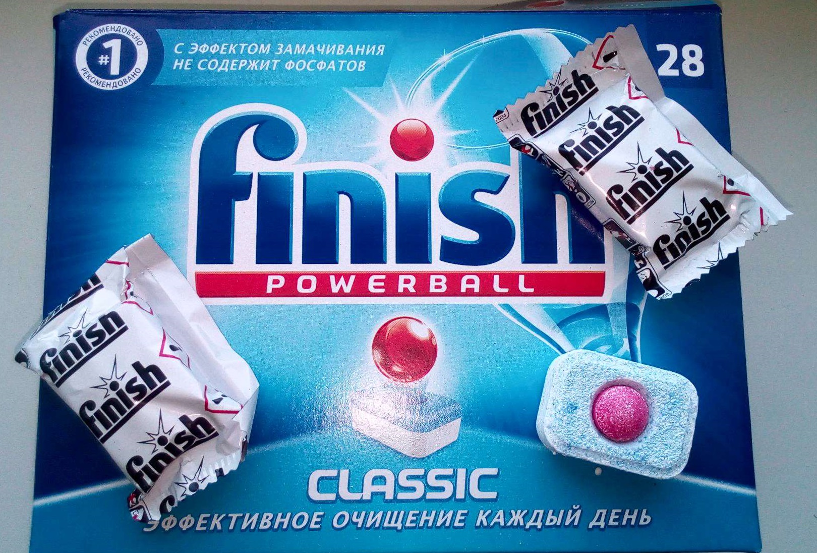 Composition of Finish dishwasher tablets