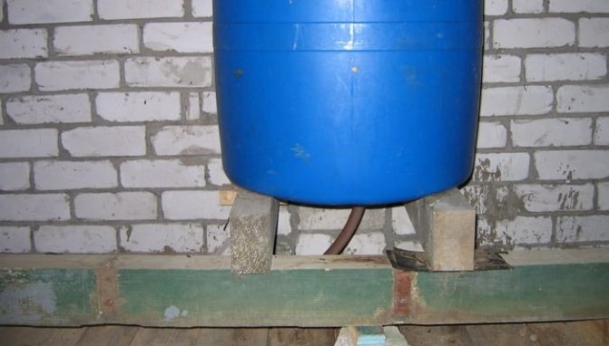 barrel on the roof of a house