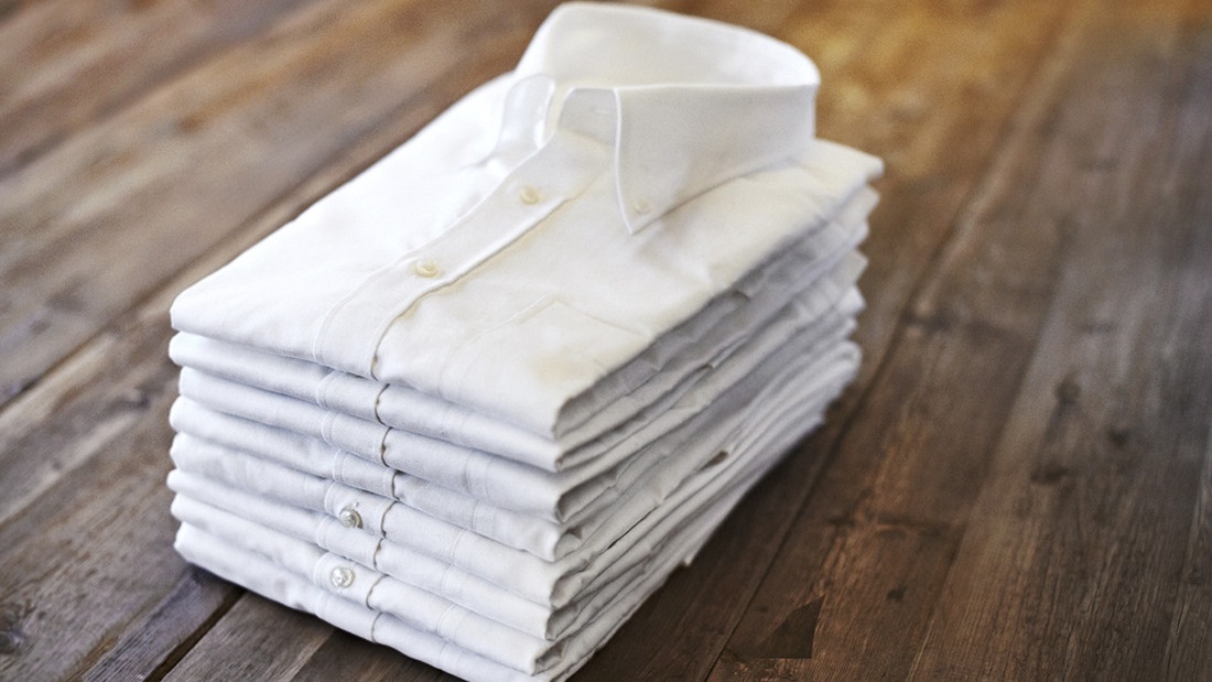 stack of clean shirts