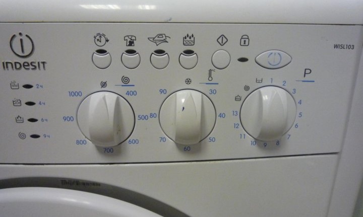 Indesit WISL103 panel