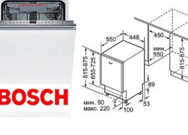 Bosch dishwasher dimensions