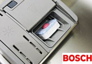 Var man lägger tabletten i Bosch diskmaskin