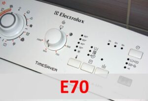 Chyba E70 v pračce Electrolux