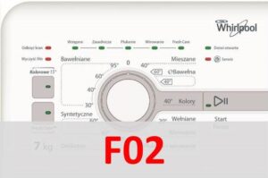 Error F02 en lavadora Whirlpool