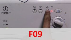 เกิดข้อผิดพลาด F09 ในเครื่องซักผ้า INDESIT