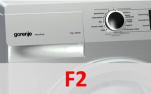 Fejl F2 i Gorenje vaskemaskine