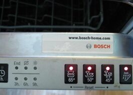 How to cancel a program on a Bosch dishwasher