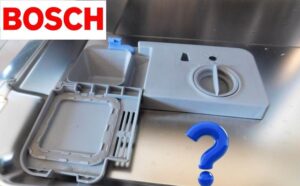 Where to pour rinse aid in a Bosch dishwasher