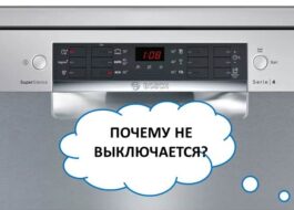 Bosch dishwasher won't turn off