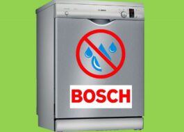 Ang tubig ay hindi dumadaloy sa Bosch dishwasher