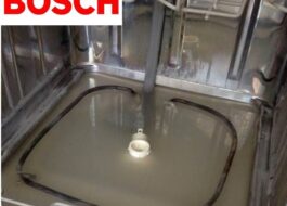 Máy rửa chén Bosch không xả nước