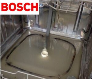 Bosch vaatwasser voert geen water af