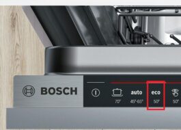 Eco mode in a Bosch dishwasher