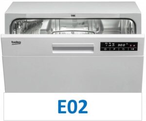 שגיאה E02 במדיח כלים של Beko