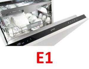 Error E1 on a Gorenje dishwasher