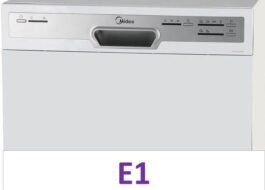 เกิดข้อผิดพลาด E1 ในเครื่องล้างจาน Midea