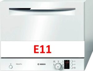 Error E11 on a Bosch dishwasher