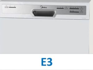 Erro E3 na máquina de lavar louça Midea