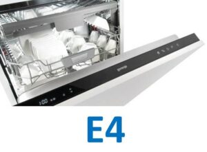 Lỗi E4 trên máy rửa chén Gorenje