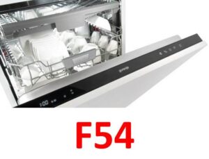 เกิดข้อผิดพลาด F54 ในเครื่องล้างจาน Gorenje