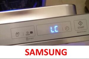 Erro LC na máquina de lavar louça Samsung