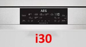 Error i30 sa AEG dishwasher