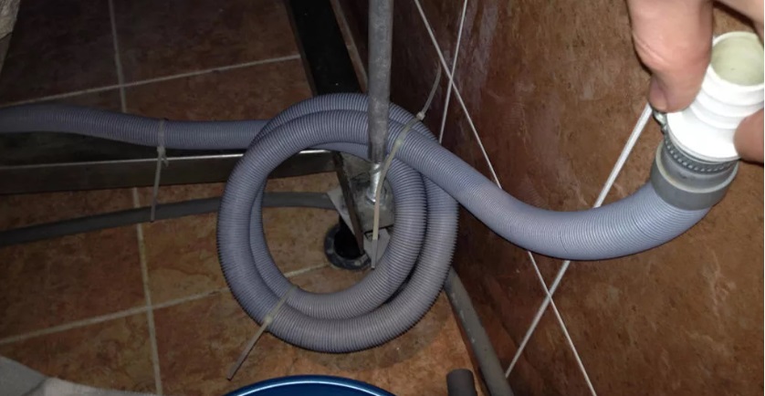 drain hose kinked