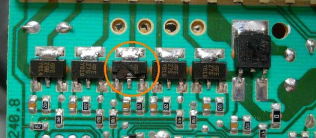 Triac của bơm tuần hoàn bị cháy