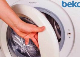 How to open the Beko washing machine door